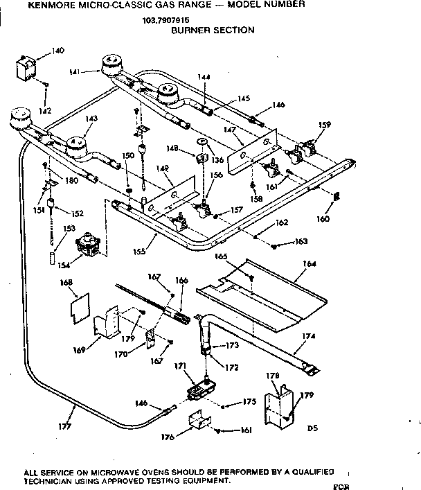 Burner section