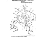Kenmore 1037907915 microwave oven section diagram