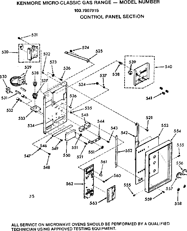 Control panel section