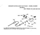 Kenmore 1037907915 meat probe and jack section diagram