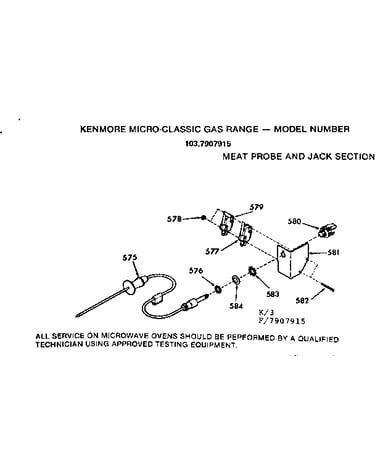 Meat probe and jack section