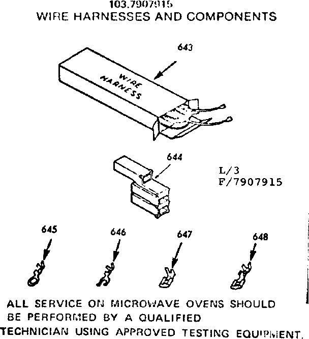 Wire harness and components