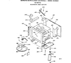Kenmore 1037907916 microwave oven section diagram