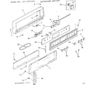 Kenmore 1039307810 backguard section diagram