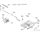 Kenmore 1039307810 power lock section diagram