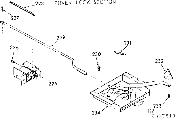 Power lock section