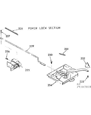 Power lock section