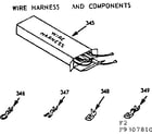 Kenmore 1039307810 wire harness and components diagram