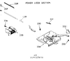 Kenmore 1039327660 power lock section diagram