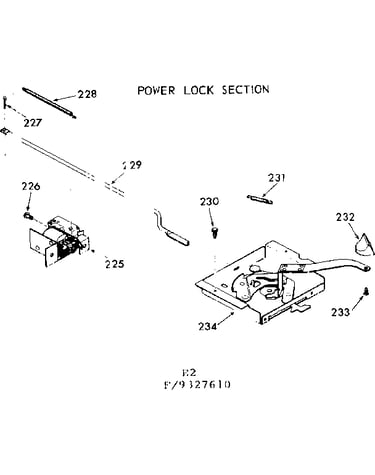 Power lock section