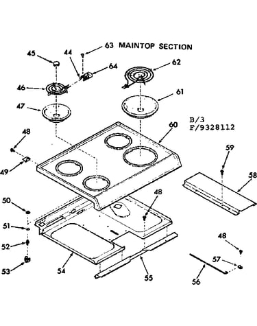 Maintop section
