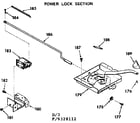 Kenmore 1039328112 power lock section diagram