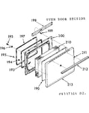 Oven door section