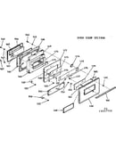 Oven door section