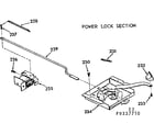 Kenmore 1039337710 power lock section diagram