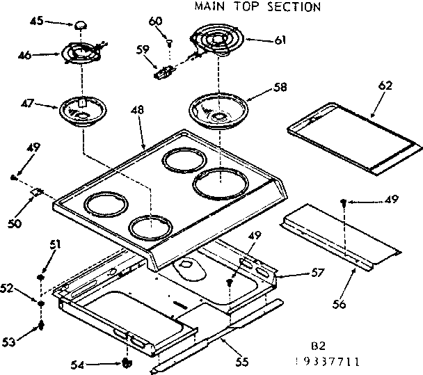 Main top section