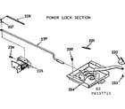Kenmore 1039337711 power lock section diagram