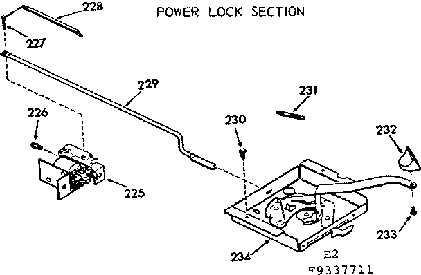 Power lock section