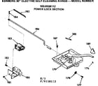 Kenmore 1039338112 power lock section diagram