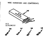 Kenmore 1039338112 wire harnesses and components diagram