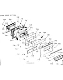 Oven door section