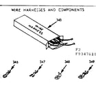 Kenmore 1039347610 wire harness and components diagram