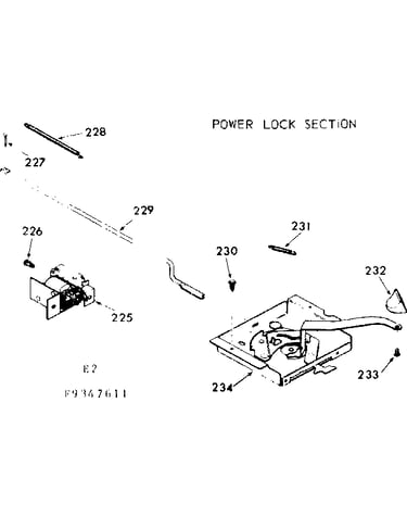 Power lock section
