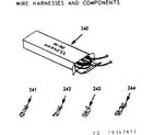 Kenmore 1039347611 wire harnesses & components diagram