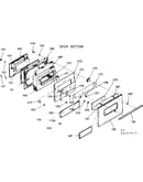 Oven door section