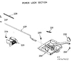 Kenmore 1039347612 power lock section diagram
