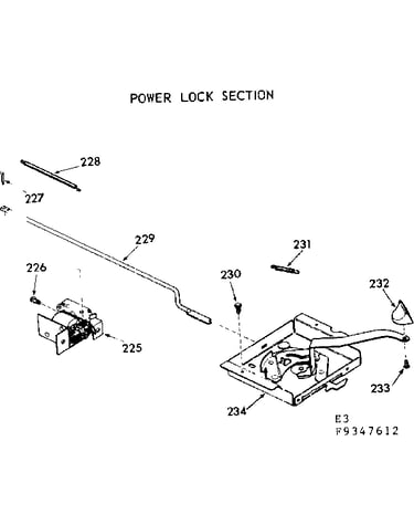Power lock section