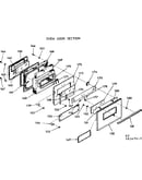 Oven door section