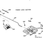 Kenmore 1039347613 power lock section diagram