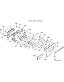 Oven door section