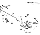 Kenmore 1039347810 power lock section diagram