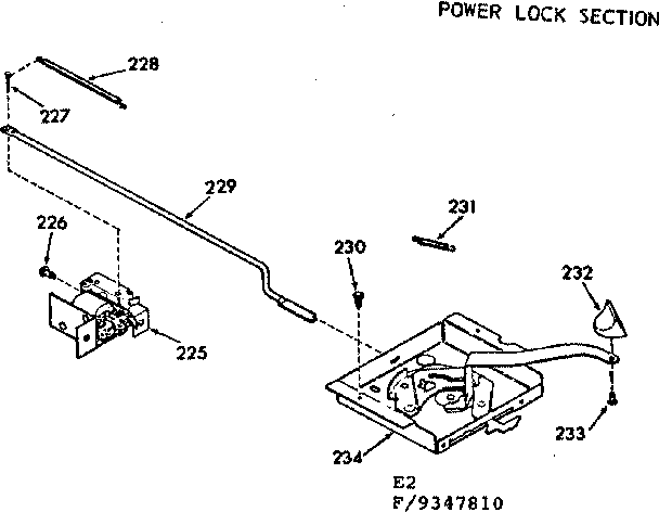 Power lock section