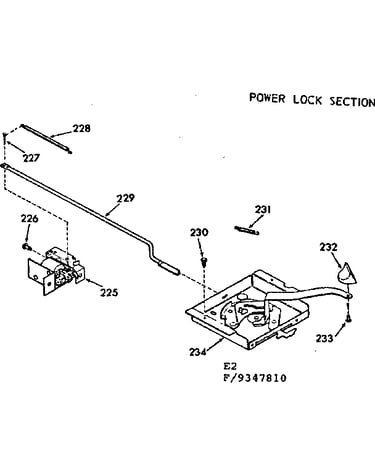 Power lock section