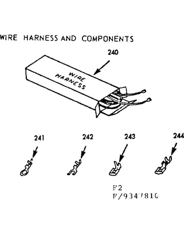 Wire harness and components