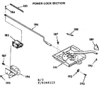 Kenmore 1039348112 power lock section diagram