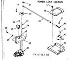 Kenmore 1039357323 power lock section diagram