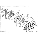 Kenmore 1039357520 oven door section diagram