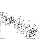 Oven door section