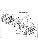 Oven door section