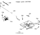 Kenmore 1039367620 power lock section diagram