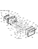 Oven door section
