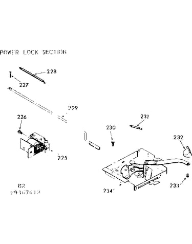 Power lock section