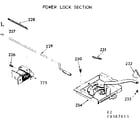 Kenmore 1039367613 power lock section diagram