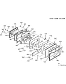 Oven door section
