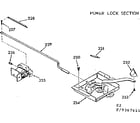 Kenmore 1039367614 power lock section diagram