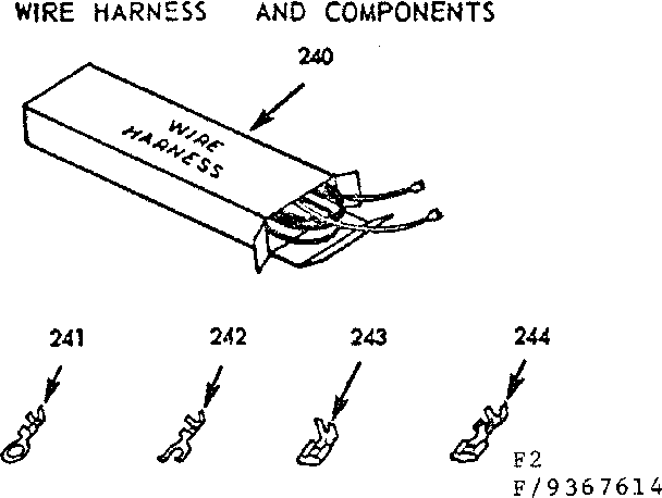 WIRE HARNESS AND COMPONENTS